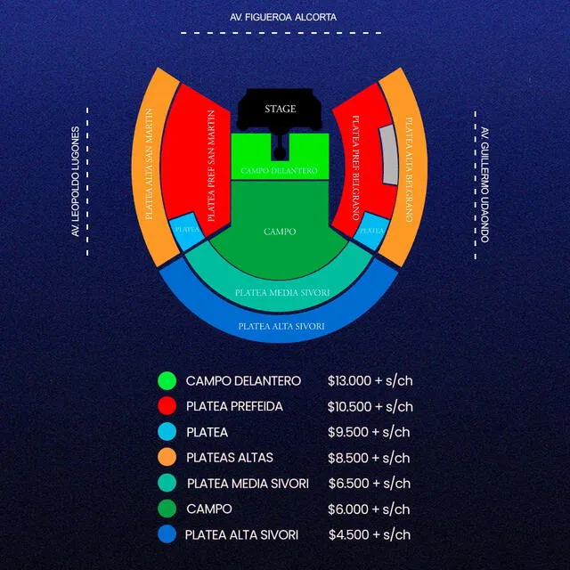 Precios y distribución de zonas para el concierto de Coldplay en Argentina. Foto: All Access