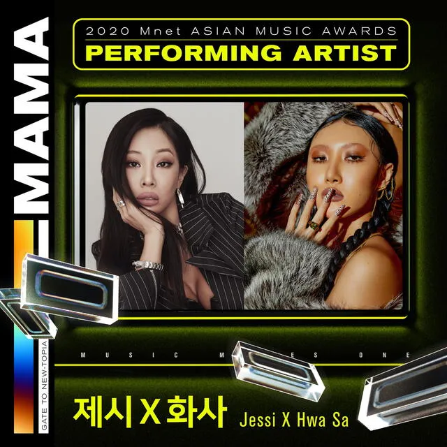 2020 MAMA, Hwasa y Jessi. Foto: Mnet