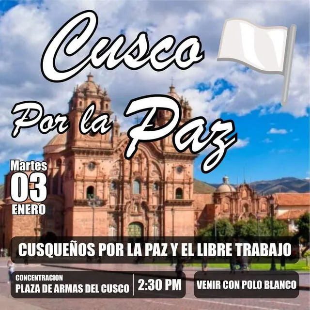 Convocatoria en Cusco. Foto: difusión