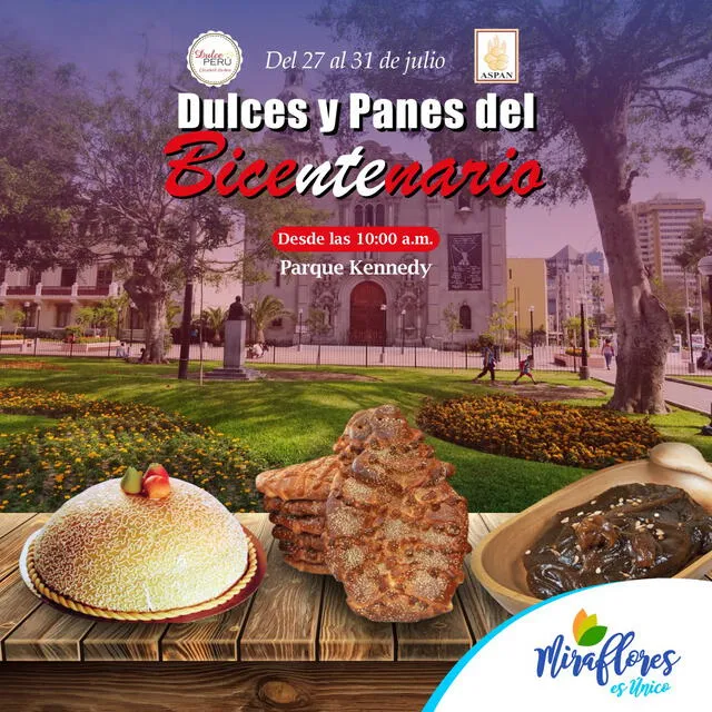 Festival de dulces y panes del bicentenario. Foto: Municipalidad de Miraflores