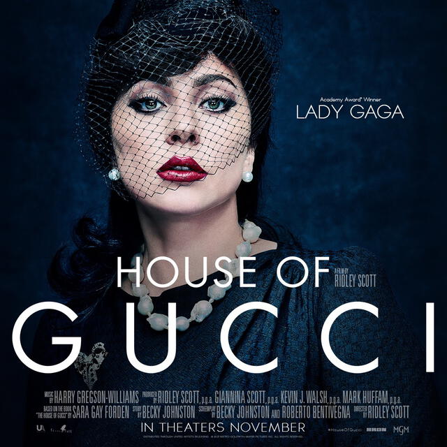 Lady Gaga es Patrizia Reggiani en The house of Gucci. Foto: Twitter/@HouseOfGucciMov
