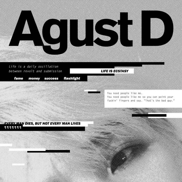 Portada del mixtape de Agust D. Foto: Big Hit