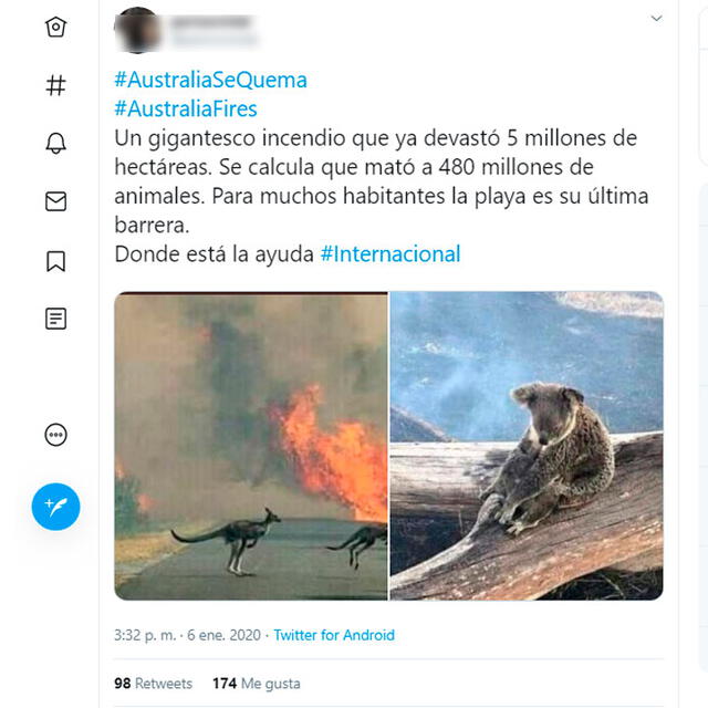 Imagen de los canguros está en Internet al menos desde el 2017.