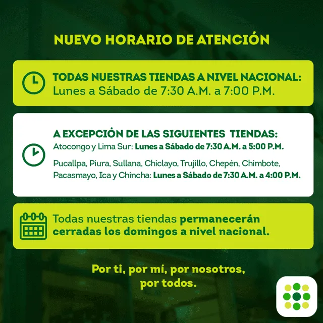 Horario de Tottus para atención al cliente. (Foto: Facebook de Tottus)