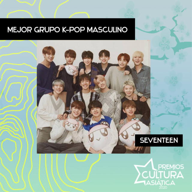 SEVENTEEN es uno de los nominados a Mejor grupo K-pop masculino en los PCA 2020. Foto: Pledis Entertainment