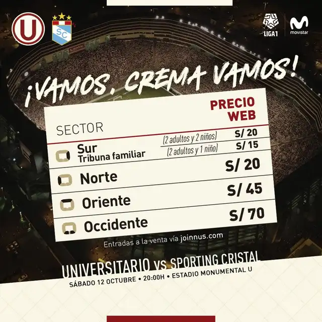 Universitario vs Sporting Cristal