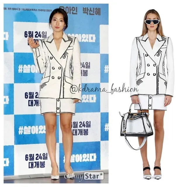 Park Shin Hye viste la marca italiana FENDI. Foto: kdrama fashion