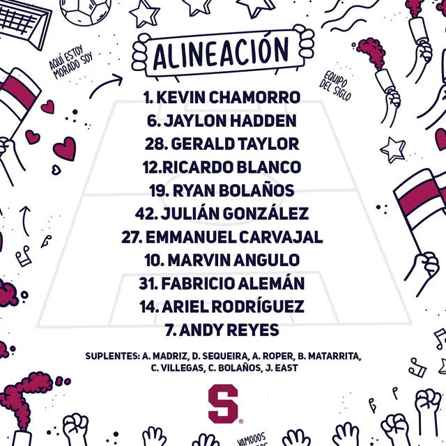 Formación inicial del Monstruo. Foto: Deportivo Saprissa Formación inicial del Monstruo. Foto: Deportivo Saprissa