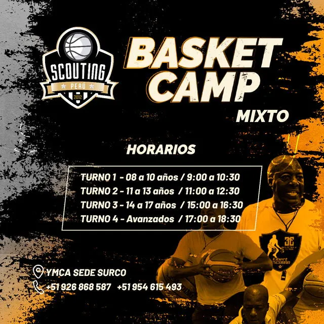 Basket Camp se realizará este 4,5,6 y 7 de noviembre. Foto: Scouting Perú