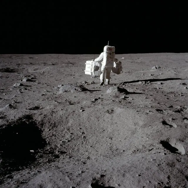 Caminata de Neil Armstrong en la superficie lunar. (Foto: NASA)