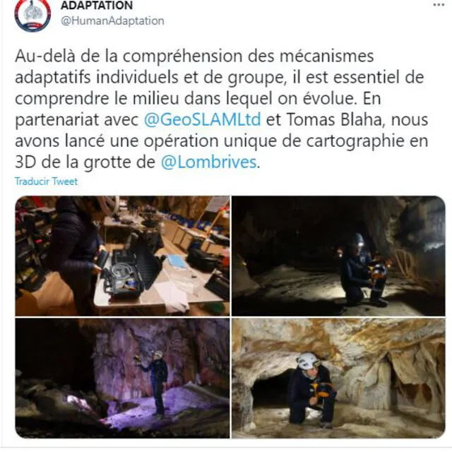 cueva, Foto: Twitter ADAPTATION