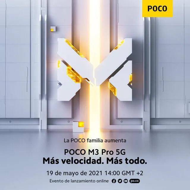 Fecha de presentación del Poco M3 Pro 5G.