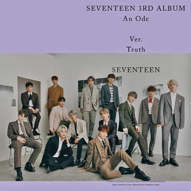 Portada de "An Ode", el tercer álbum de estudio de SEVENTEEN.