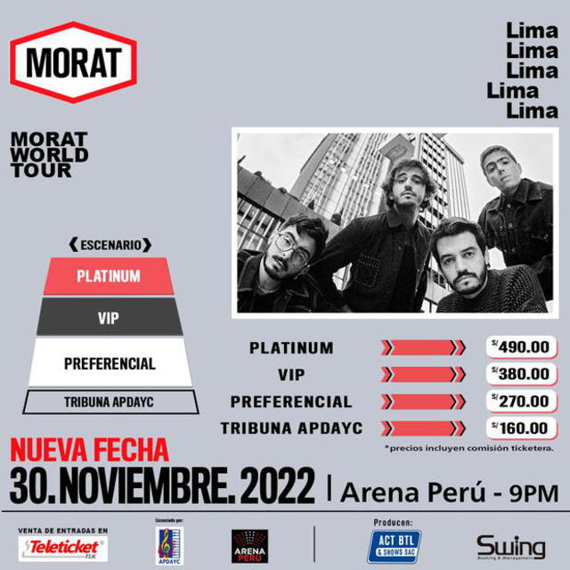Morat en Lima: confirman segunda fecha de la banda colombiana. Foto: difusión