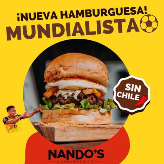 “Hamburguesa mundialista sin chile”: restaurantes bromean con Chile al quedarse lejos de Qatar