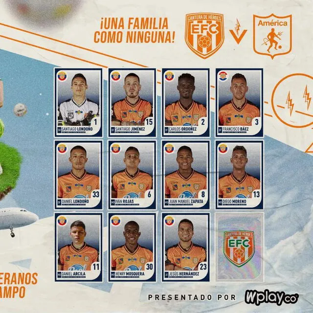 Alineación de Envigado. Foto: AS Colombia