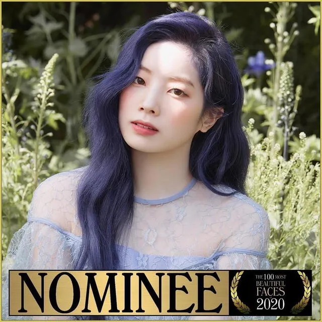 El 28 de mayo, DAHYUN (TWICE) fue nominada a The 100 Most Beautiful Faces of 2020. Crédito: Instagram TC Candler