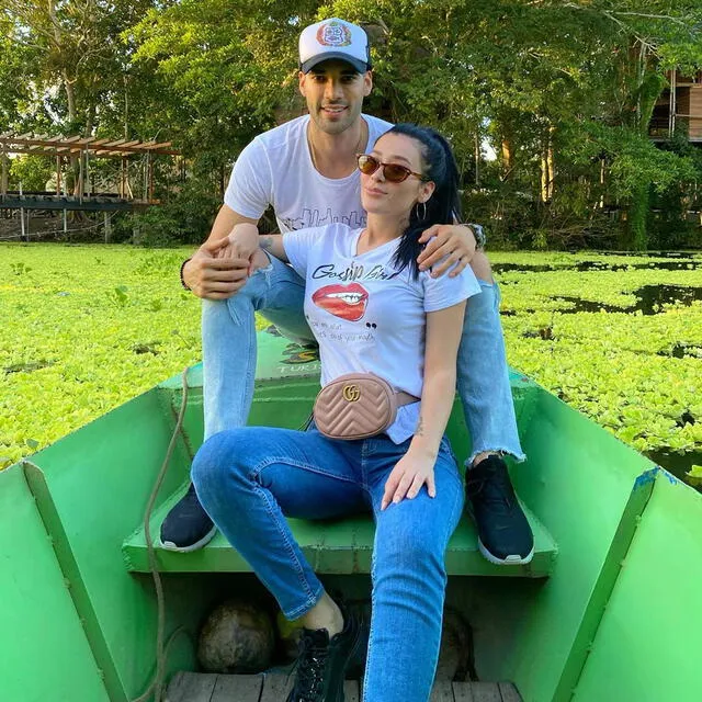 Guty Carrera y su novia Brenda Zambrano disfrutan de paseo por la selva peruana