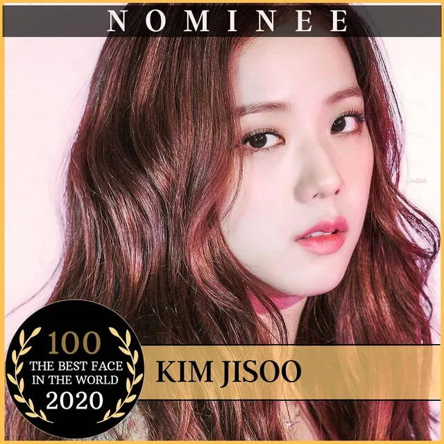 Jennie de BLACKPINK para The Best Face in The World 2020. Créditos: Entertainment_awards