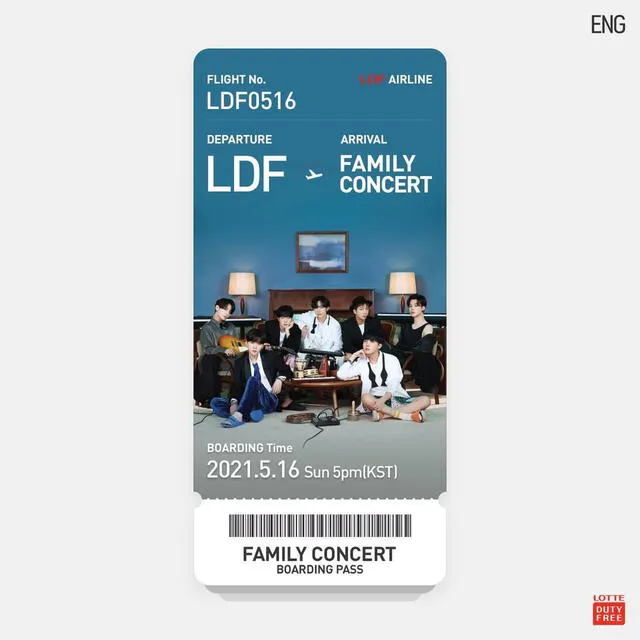Entrada temática para el Lotte Family Concert 2021. Foto: Instagram LDF