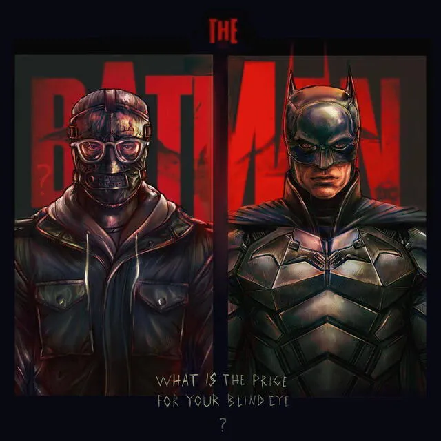 Los fans contribuyen con la expectativa a través de comentarios y trabajos artísticos como este The Batman & El Acertijo de Oshe Akira. Foto: Instagram