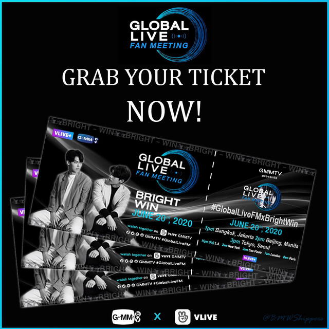 Global Live Fan Meeting BrightWin. Créditos: GMMTV