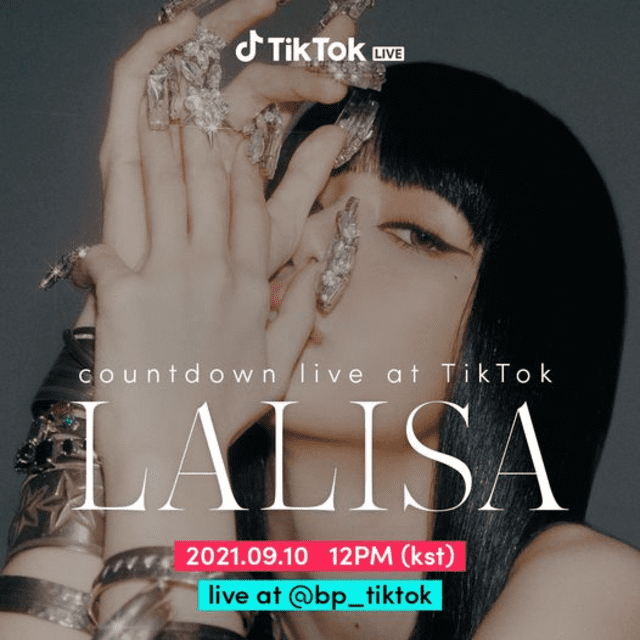 Transmisión en vivo del debut de Lisa por TikTok. Foto: YG