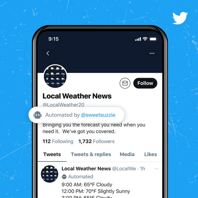 Podrás discernir rápidamente cuáles cuentas son automatizadas. Foto: Twitter