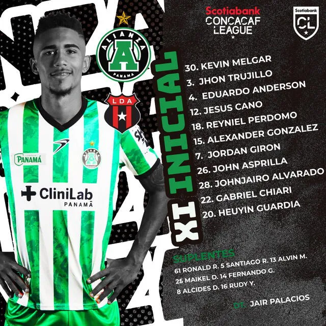 Alineación confirmada