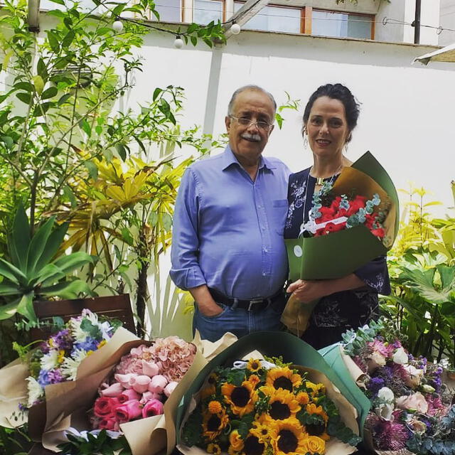 El economista Guido Pennano y Cecilia Hamann de Pennano, directora del Puericultorio Pérez Araníbar, son los padres de Franco Pennano. Foto: Instagram