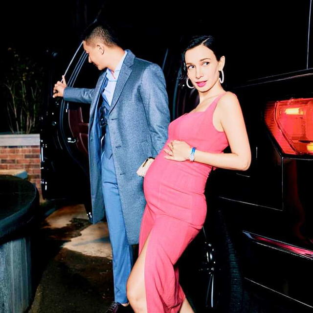 Hangeng y su esposa Celina anuncian embarazo. Foto: vía Twitter