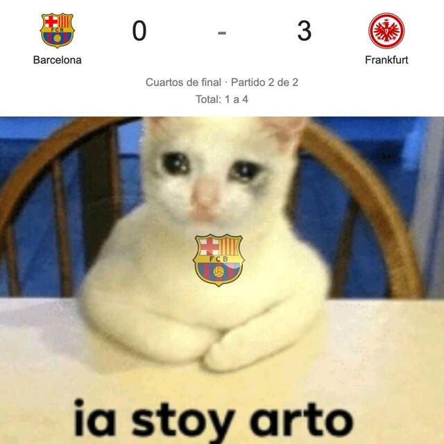 Memes Barcelona vs Eintracht Frankfurt