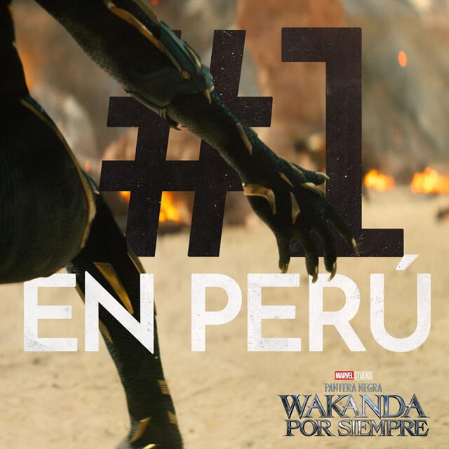 "Black Panther 2" se convirtió en el lanzamiento #1 en cines de Perú durante su semana de llegada al país