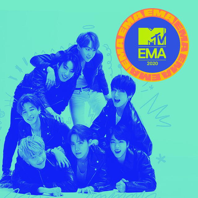 BTS cuenta con cinco nominaciones en los MTV EMAs 2020- Foto: MTV