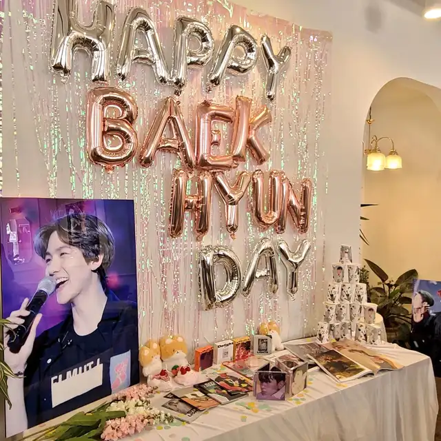 Cumpleaños de Baekhyun. Foto: Twitter