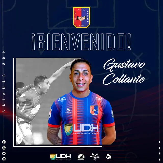 Gustavo Collante fue confirmado por refuerzo de Alianza Universidad.
