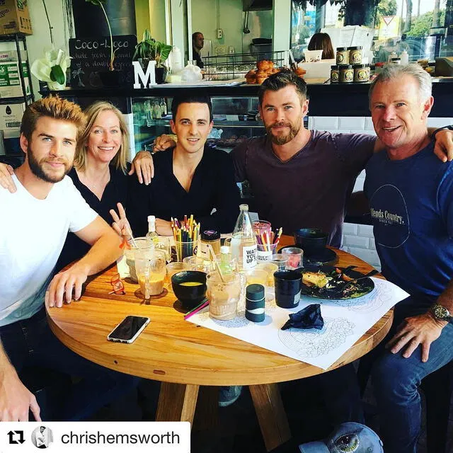 Foto familiar del clan Hemsworth