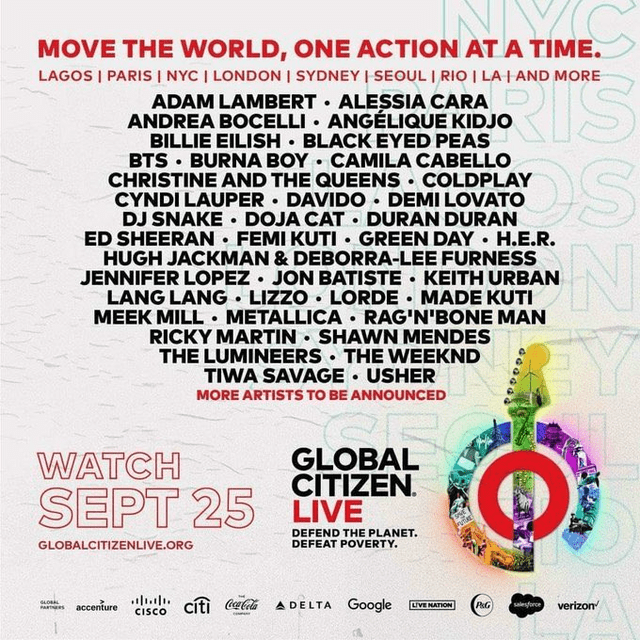 BTS, Global Citizen Live 2021