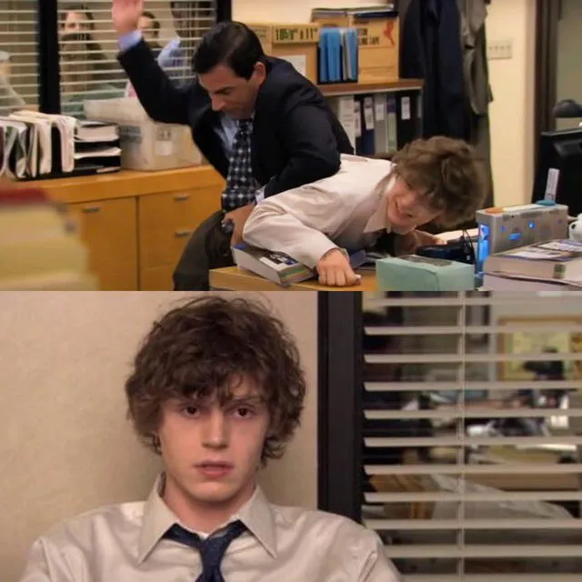 Evan Peters en The Office