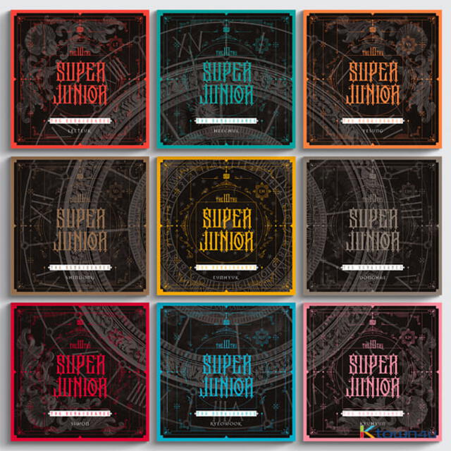 Nueve discos individuales de The renaissance de SUPER JUNIOR. Foto: Label SJ