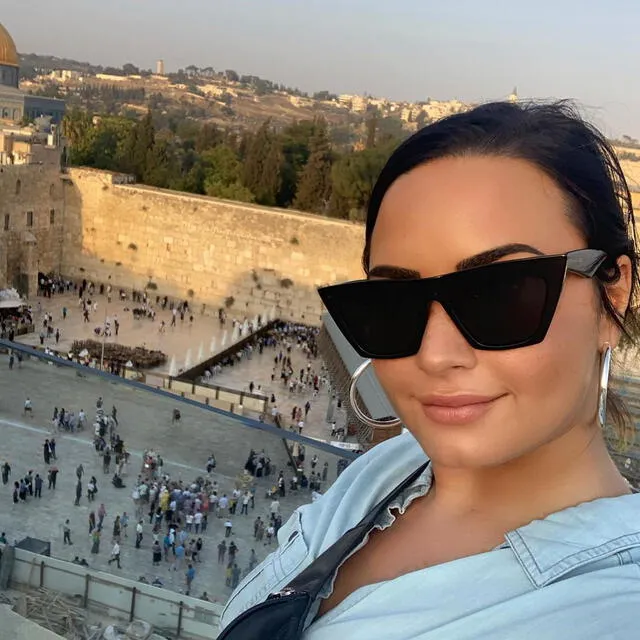 Demi Lovato en Israel. Foto: Instagram.