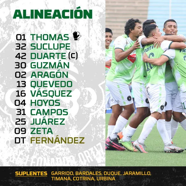 Equipo titular de los corsarios. Foto: Pirata FC