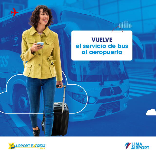 ¡Vuelve el servicio de bus del aeropuerto Jorge Chávez!. Foto: Facebook Aeropuerto Jorge Chávez