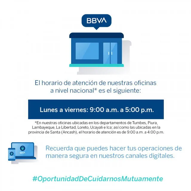 Horario De Atención Bancos BCP, BBVA, Interbank, Scotiabank: Hasta Qué ...