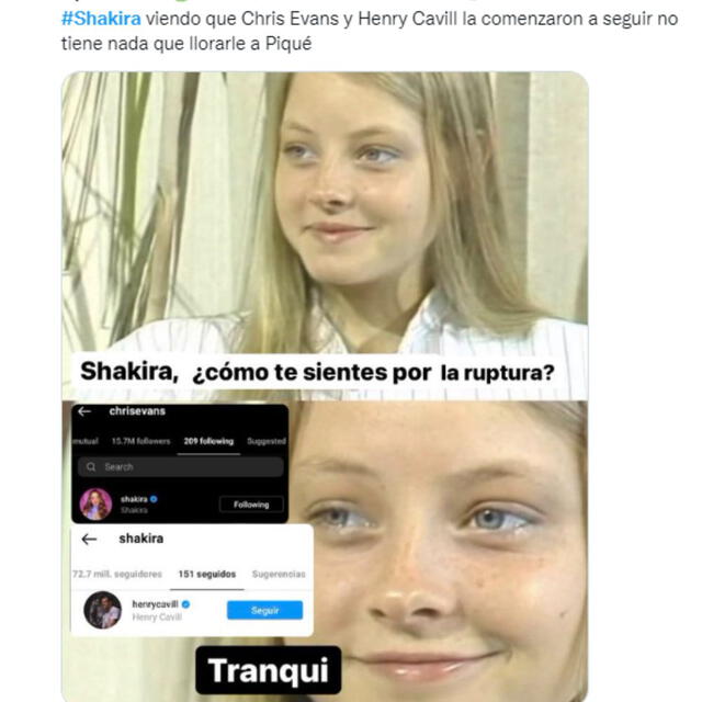 Usuarios comparten memes de Shakira luego de la supuesta infidelidad de Gerard Piqué.