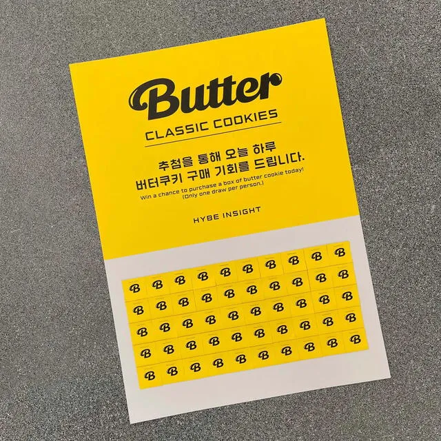 BTS, Butter, galletas Butter