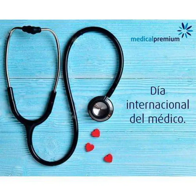 Imágenes para compartir por WhatsApp por el Día del Médico. Foto: Medicalpremium   