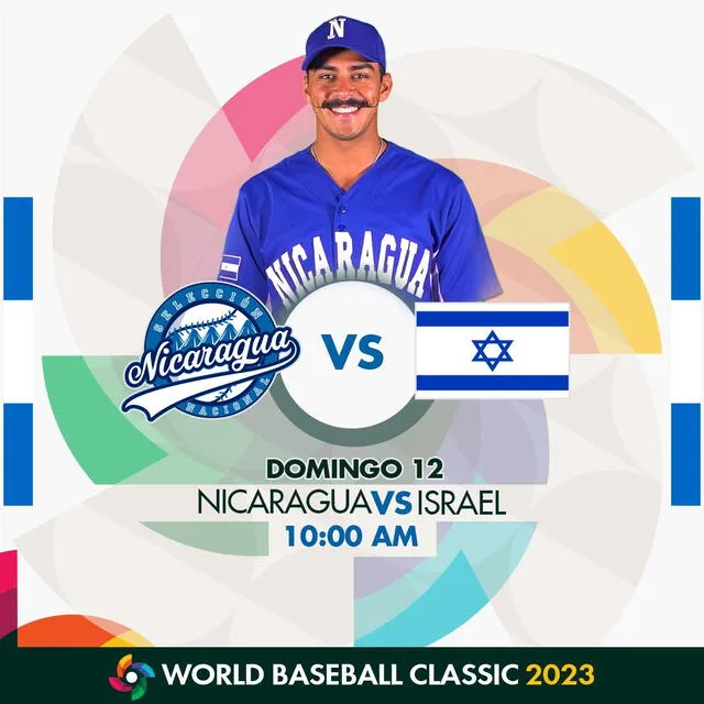  Este domingo 12 de marzo se enfrentarán Nicaragua e Israel. ¿Quién ganara? Foto: Selecbeisbolnic/ Twitter   