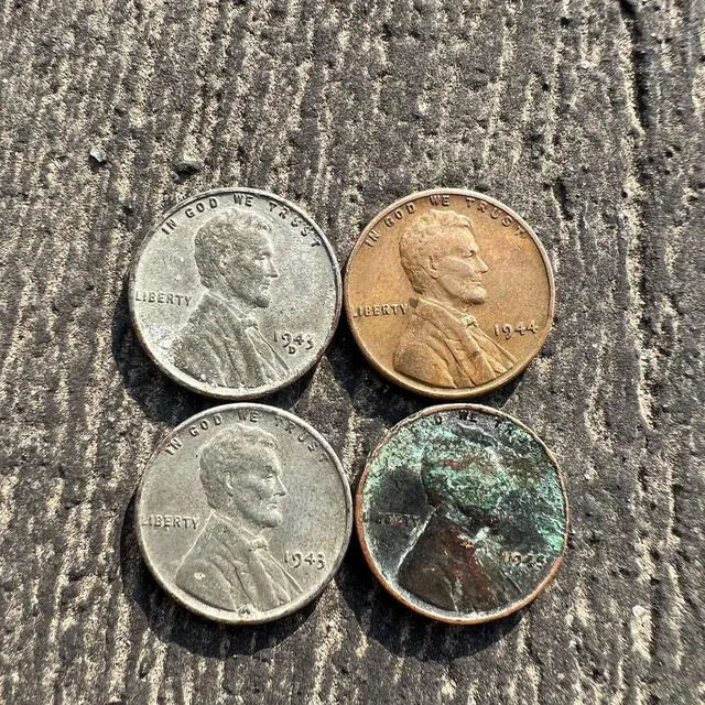  El centavo de cobre se acuñó por error en 1942 pero se distribuyó en 1943. Foto: difusión   
