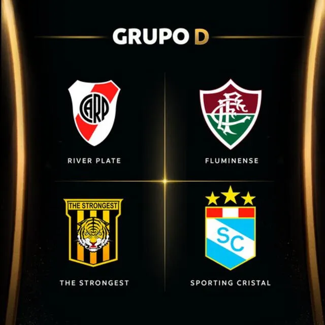 Grupo de Cristal en Libertadores 2023. Foto: Conmebol.   